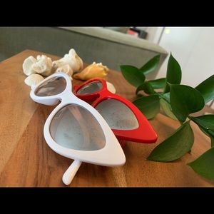 White and red sunnies